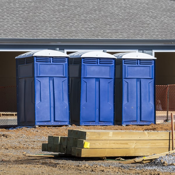 what is the expected delivery and pickup timeframe for the portable toilets in Hallsville TX